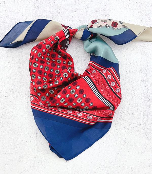New Arrival :: Wholesale Silky Mix Print Scarf