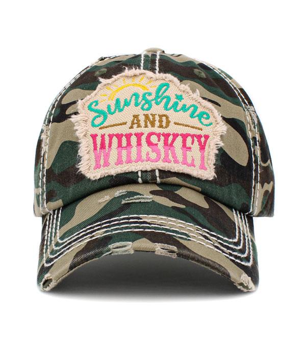New Arrival :: Wholesale Sunshine and Whiskey Vintage Ballcap