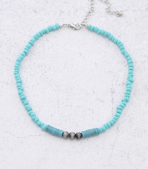 New Arrival :: Wholesale Western Navajo Bead Choker Necklace
