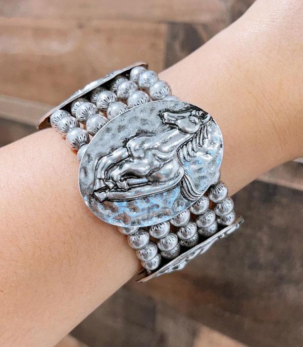 BRACELETS :: STRETCH :: Wholesale Western Horse Stretch Bracelet