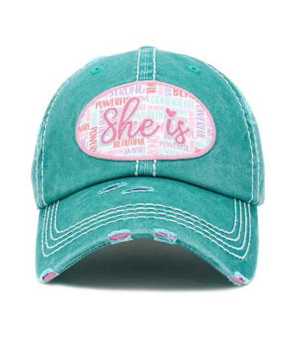 New Arrival :: Wholesale She Is Inspiration Vintage Ballcap