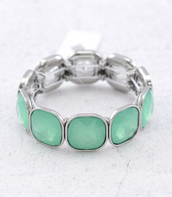 New Arrival :: Wholesale Color Glass Stone Bracelet