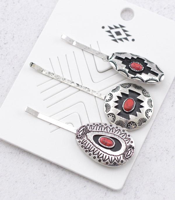 New Arrival :: Wholesale Western Aztec Bobby Pin Set