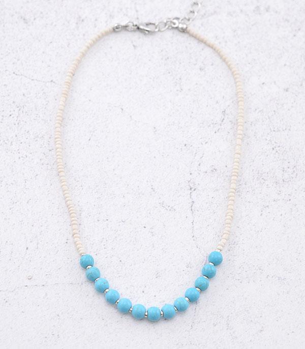 New Arrival :: Wholesale Western Turquoise Seed Bead Choker