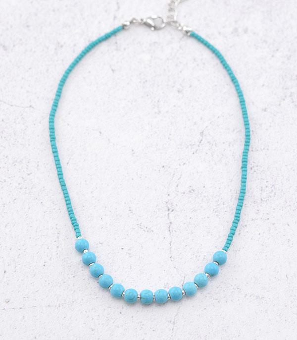 New Arrival :: Wholesale Western Turquoise Seed Bead Choker