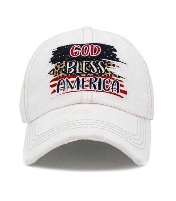 New Arrival :: Wholesale God Bless America Vintage Ballcap