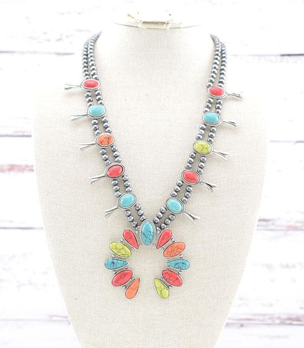 NECKLACES :: WESTERN SQUASH BLOSSOM NECKLACES :: Wholesale Western Squash Blossom Necklace