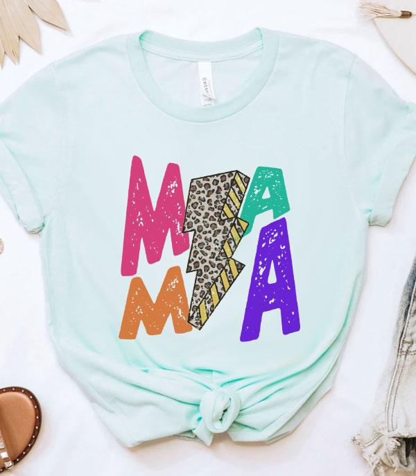 GRAPHIC TEES :: GRAPHIC TEES :: Wholesale Mama Lightning Bolt Vintage Tshirt