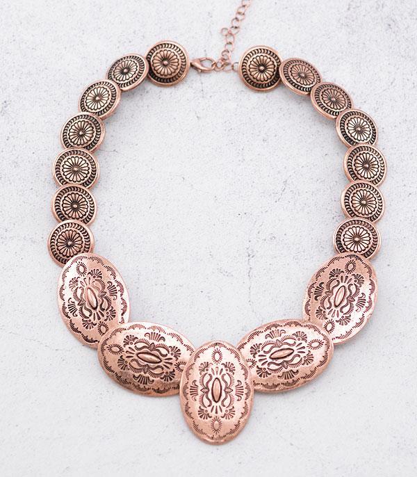 New Arrival :: Wholesale Western Concho Necklace