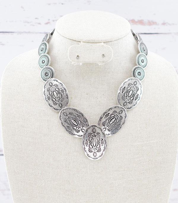 New Arrival :: Wholesale Western Concho Necklace