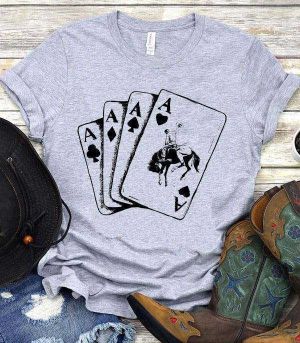 GRAPHIC TEES :: GRAPHIC TEES :: Wholesale Western Cowboy Cards Bella Tshirt