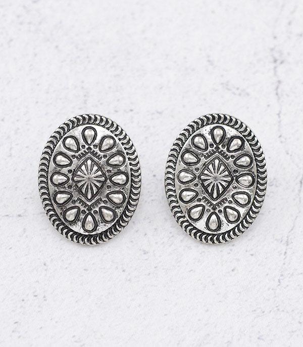 New Arrival :: Wholesale Western Concho Post Earrings