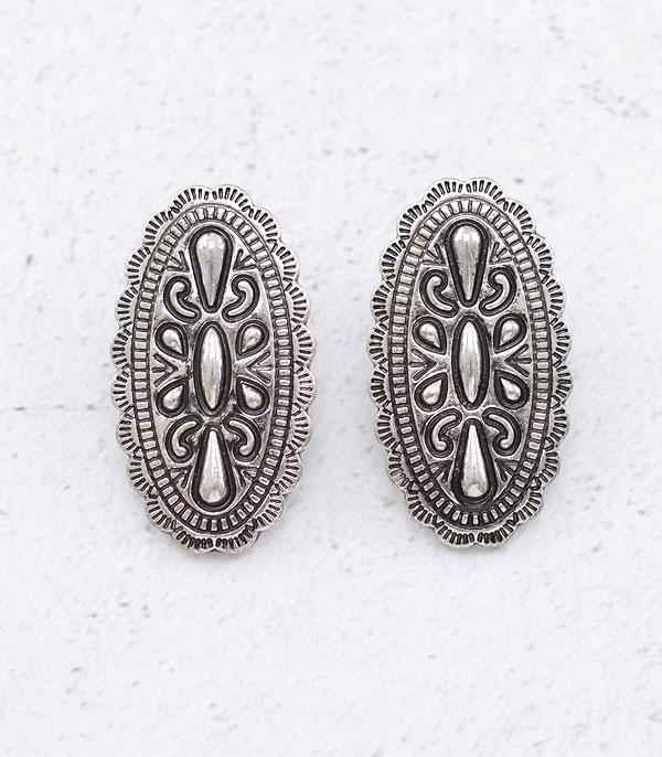 New Arrival :: Wholesale Western Concho Post Earrings
