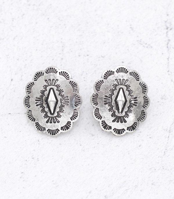New Arrival :: Wholesale Western Concho Post Earrings