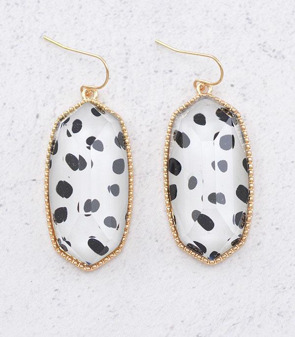 EARRINGS :: TRENDY EARRINGS :: Wholesale Animal Print Dangle Earrings