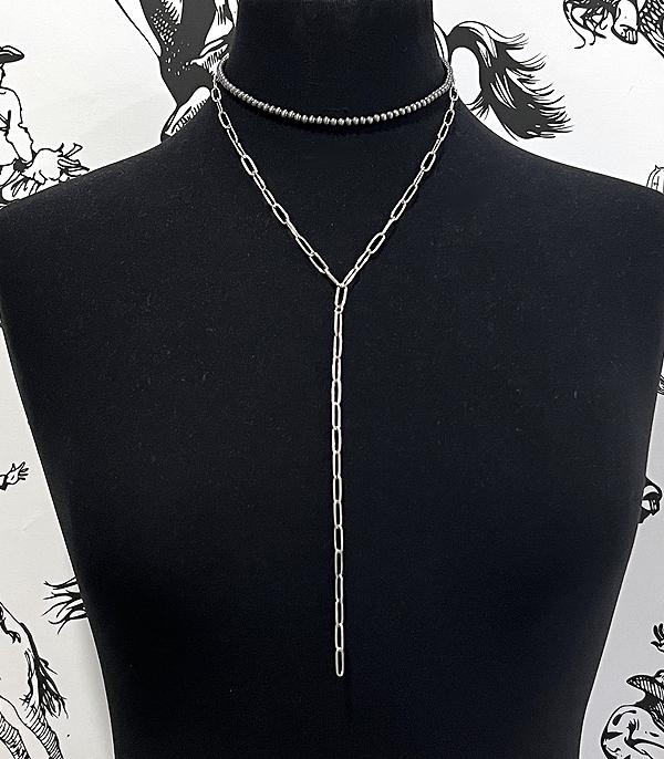 New Arrival :: Wholesale Western Chain Lariat Necklace