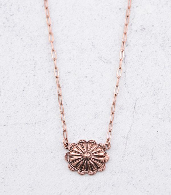 <font color=black>SALE ITEMS</font> :: JEWELRY :: Necklaces :: Wholesale Western Concho Chain Necklace
