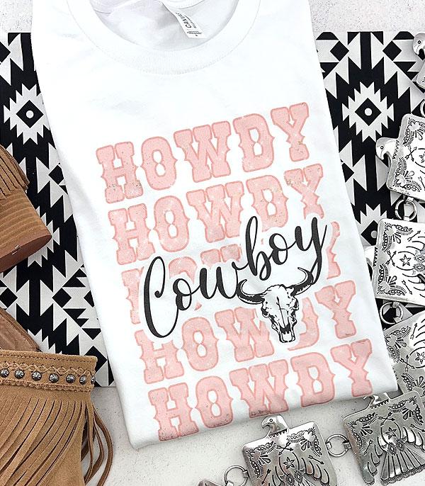 GRAPHIC TEES :: GRAPHIC TEES :: Wholesale Western Howdy Graphic Tshirt