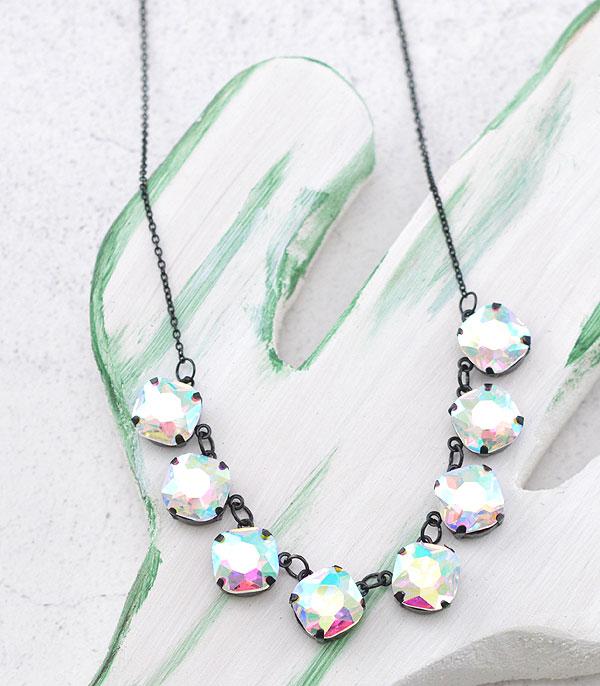 NECKLACES :: TRENDY :: Wholesale Rhinestone Collar Necklace