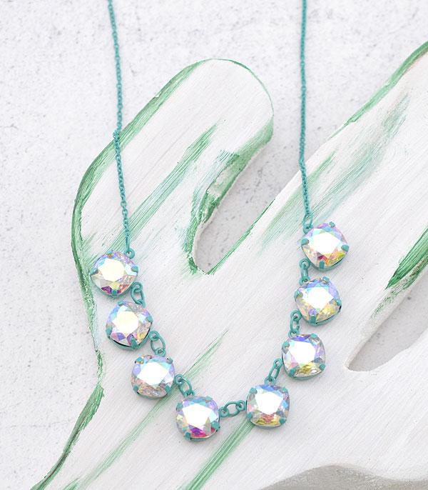 NECKLACES :: TRENDY :: Wholesale Rhinestone Collar Necklace