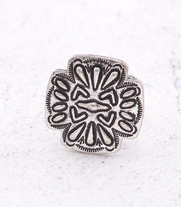 RINGS :: Wholesale Western Cross Concho Ring