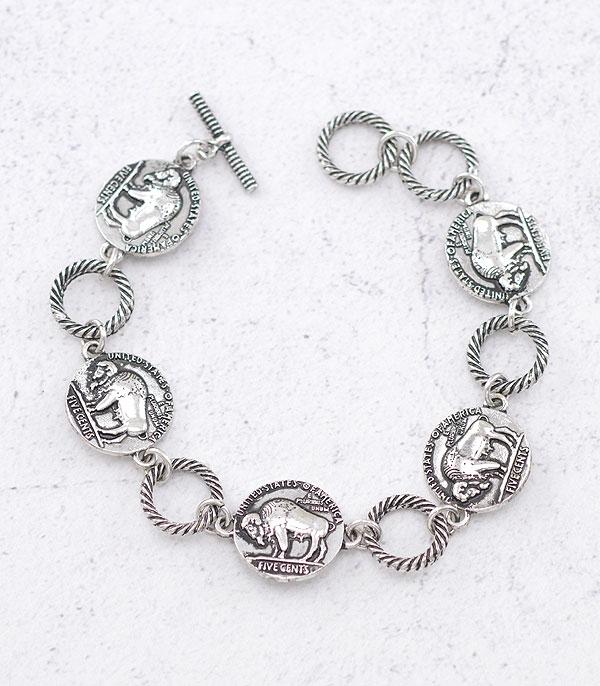 BRACELETS :: LINK :: Wholesale Western Coin Bracelet