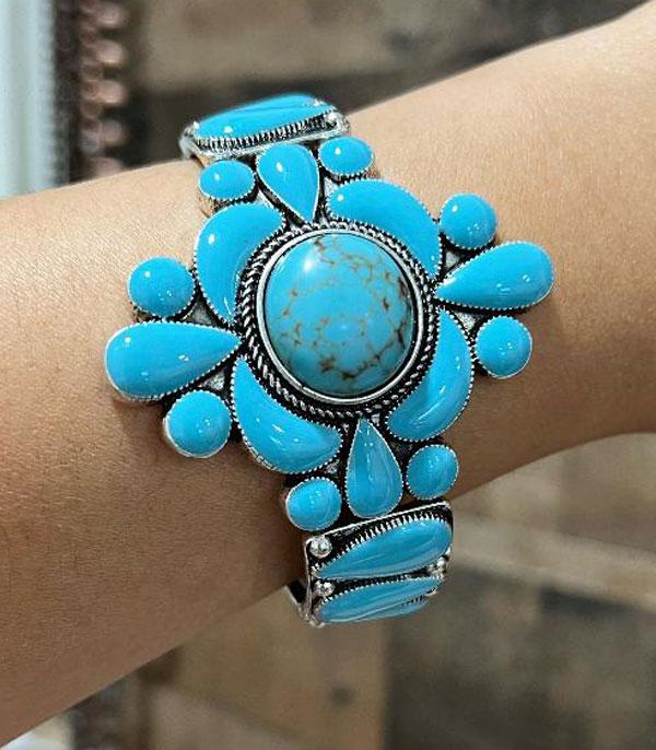 <font color=Turquoise>TURQUOISE JEWELRY</font> :: Wholesale Western Semi Stone Chunky Bracelet