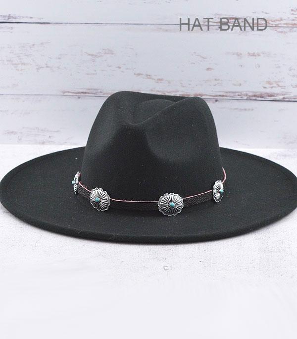 HATS I HAIR ACC :: HAIR ACC I HEADBAND :: Wholesale Tipi Western Concho Hat Band
