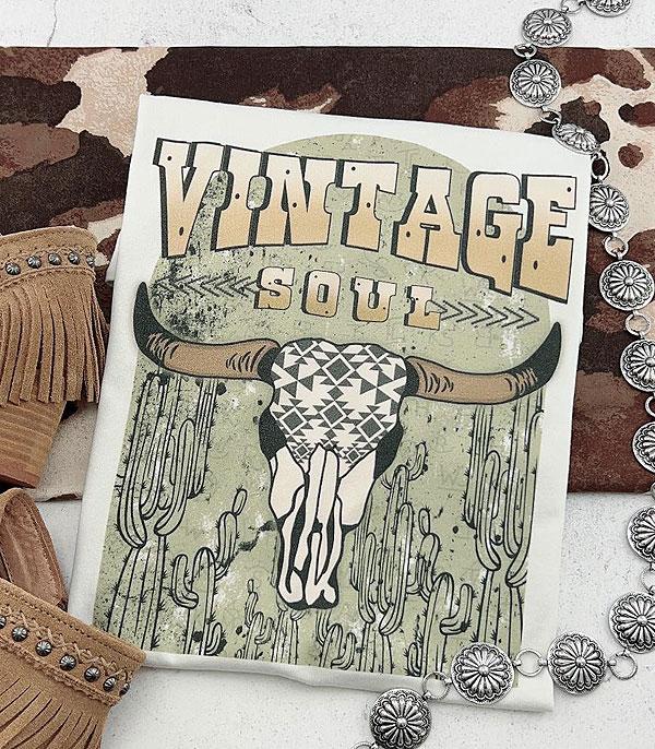 GRAPHIC TEES :: GRAPHIC TEES :: Wholesale Western Vintage Soul Graphic Tshirt