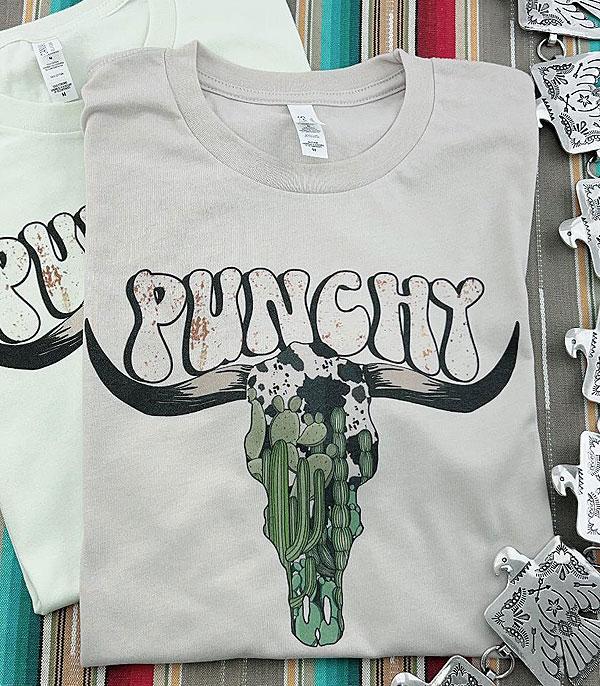 GRAPHIC TEES :: GRAPHIC TEES :: Wholesale Western Punchy Bull Skull Tshirt