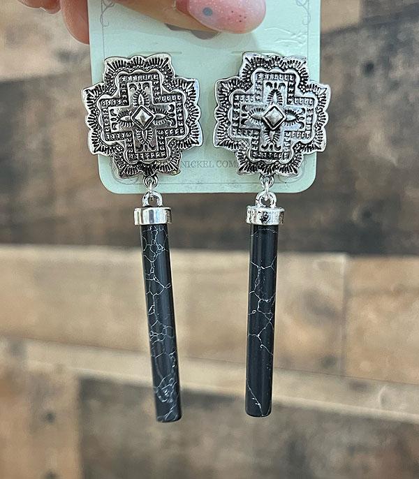 EARRINGS :: WESTERN POST EARRINGS :: Wholesale Western Cross Concho Post Earrings