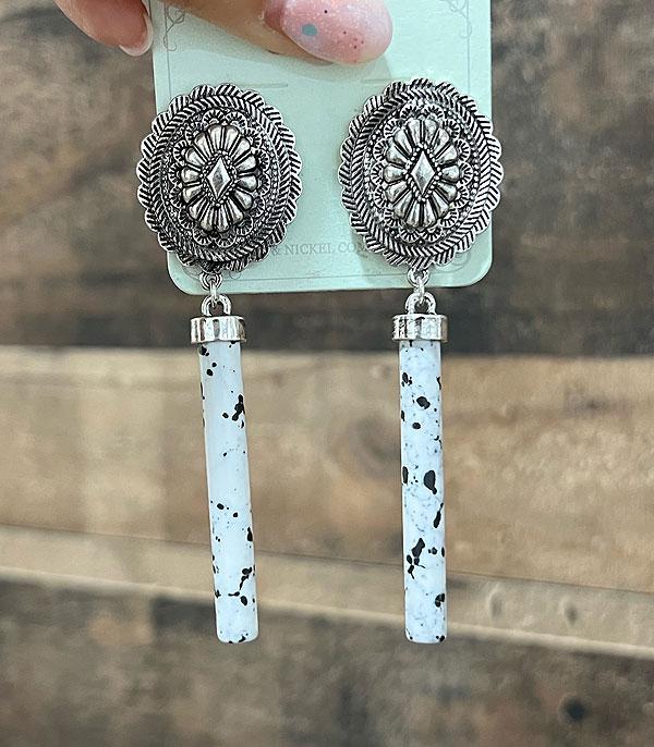 EARRINGS :: WESTERN POST EARRINGS :: Wholesale Western Concho Post Dangle Earrings