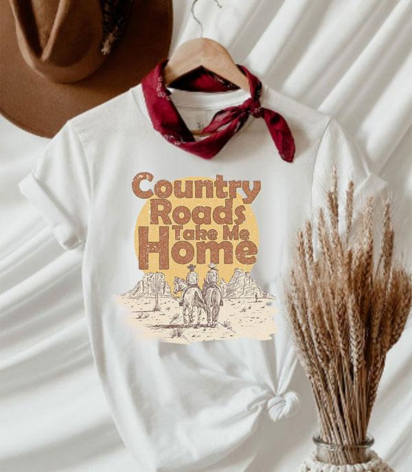 GRAPHIC TEES :: GRAPHIC TEES :: Wholesale Country Road Take Me Home Western Tshirt