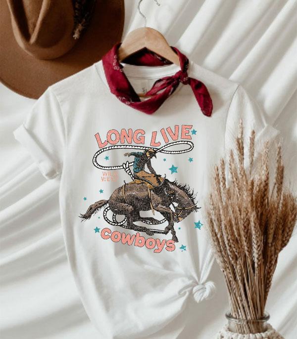 GRAPHIC TEES :: GRAPHIC TEES :: Wholesale Western Long Live Cowboys Tshirt