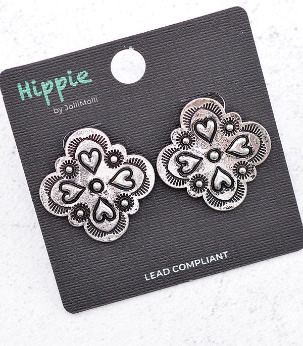 New Arrival :: Wholesale Western Concho Post Earrings