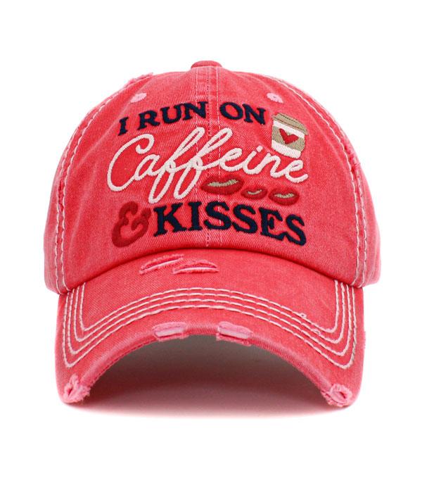 HATS I HAIR ACC :: BALLCAP :: Wholesale Kb Ethos I Run On Caffeine Ballcap