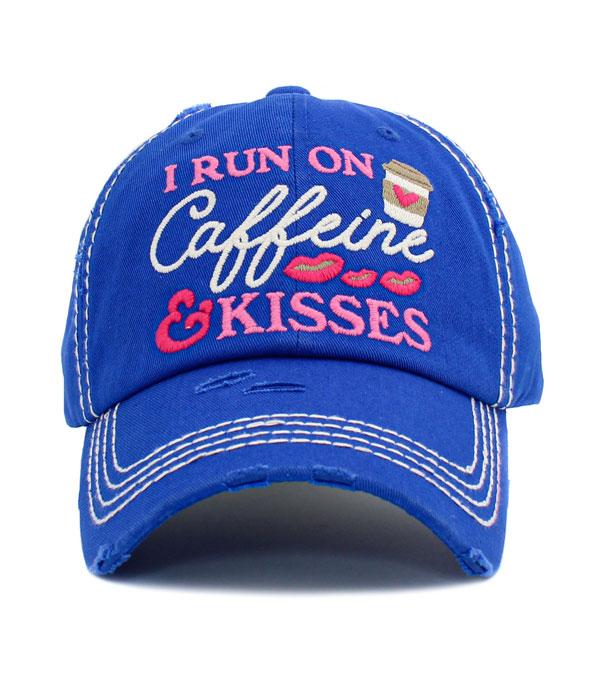 HATS I HAIR ACC :: BALLCAP :: Wholesale Kb Ethos I Run On Caffeine Ballcap