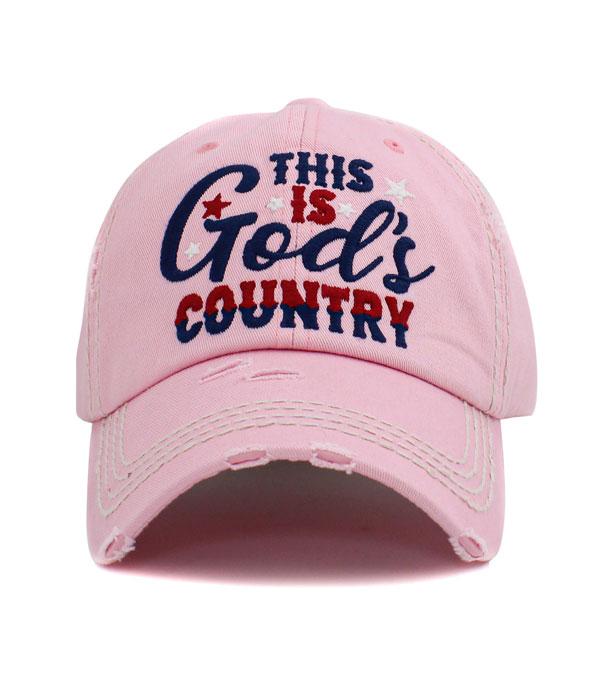 HATS I HAIR ACC :: BALLCAP :: Wholesale KB Ethos This Is Gods Country Ballcap