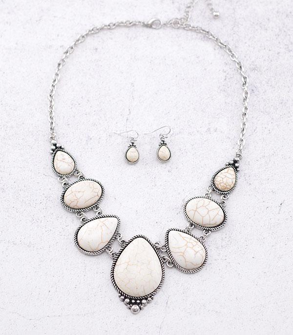 New Arrival :: Wholesale Western Semi Stone Necklace Set