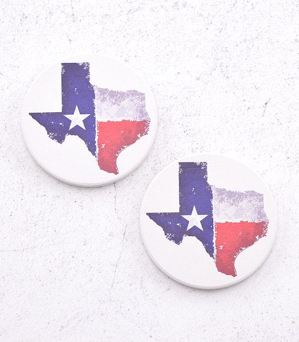 New Arrival :: Wholesale Tipi Texas Map Car Coaster Set