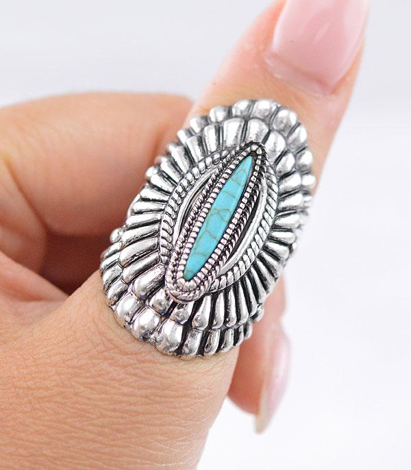New Arrival :: Wholesale Tipi Turquoise Semi Stone Ring