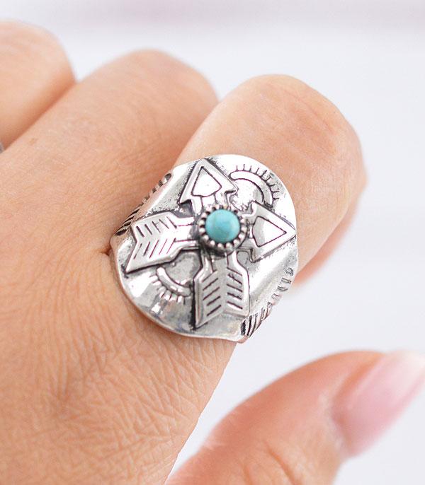 New Arrival :: Wholesale Tipi Western Arrow Cuff Ring