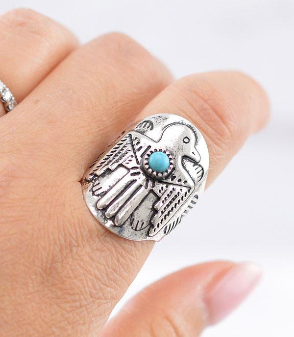 RINGS :: Wholesale Tipi Thunderbird Cuff Ring