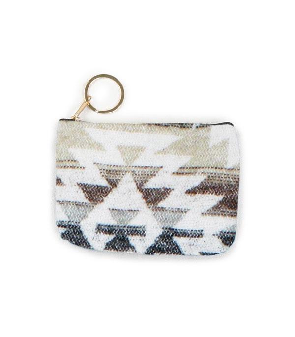New Arrival :: Wholesale Western Aztec Print Coin Pouch