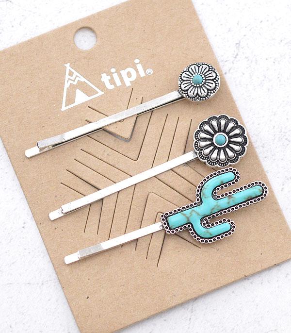 New Arrival :: Wholesale Tipi Western Turquoise Bobby Pin