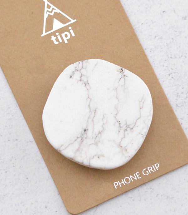 PHONE ACCESSORIES :: Wholesale Tipi Turquoise Semi Stone Phone Grip