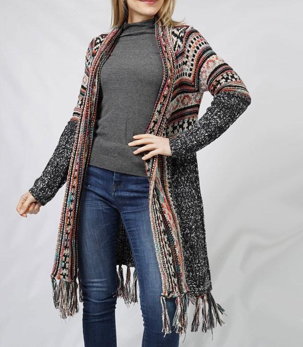 New Arrival :: Wholesale Aztec Pattern Cardigan