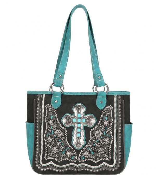 New Arrival :: Wholesale Montana West Cross Concho Tote Bag