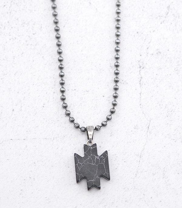 NECKLACES :: CHAIN WITH PENDANT :: Wholesale Semi Stone Aztec Pendant Necklace