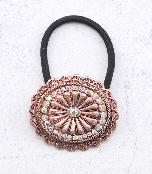New Arrival :: Wholesale Western Concho Ponytail Hair Tie